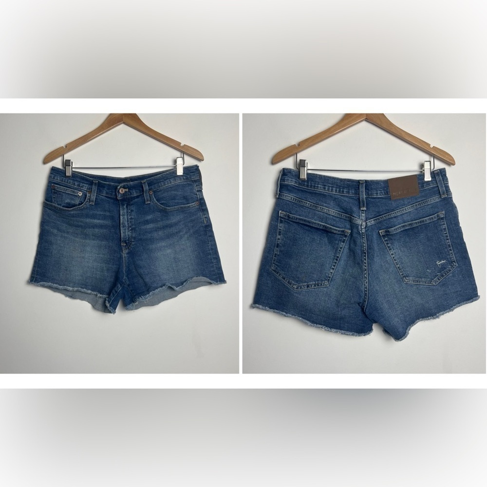 J. Crew High Rise Denim Cutoff Frayed Hem Shorts Size 30